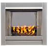 Bluegrass Living Vent Free Stainless Outdoor Gas Fireplace Insert With Reflective BL450SS-G-RBLK